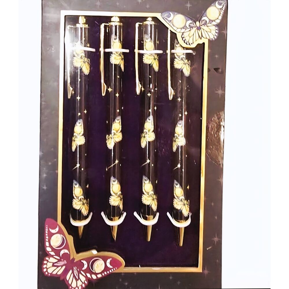 James Burke Set Of 4‎ Butterfly Design Pen Set
